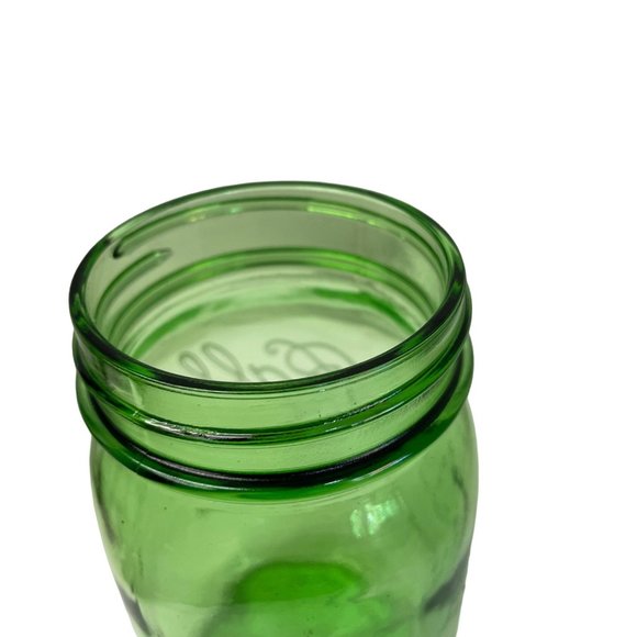 Vintage Ball MASON‎ Jar Glass Modern Design Green Container 500ML Green 5 3/4" - Picture 5 of 8